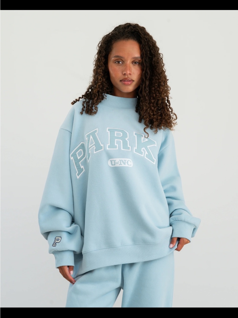 Parke x ‘47 Logo U of NC Collegiate Oversized Mockneck S/M